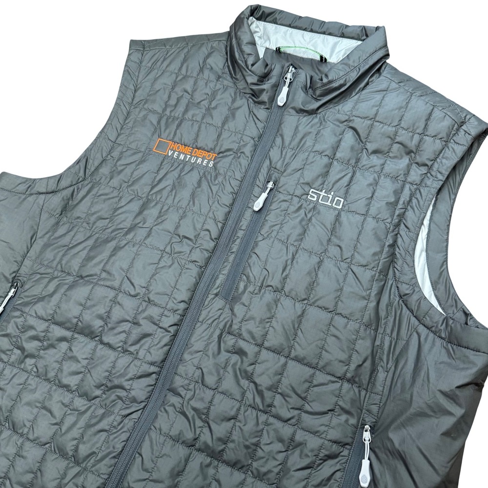 Stio Azura Insulated Vest Mens XXL Gray Primaloft Puffer Home Depot Ventures